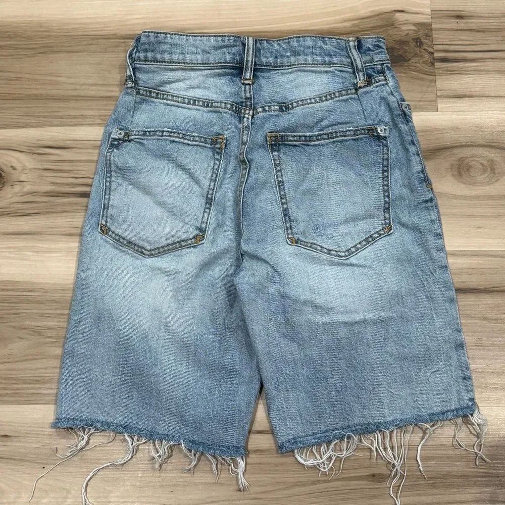 Anthropologie Pilcro Denim Bermuda Shorts Women’s 25 - Picture 3 of 6